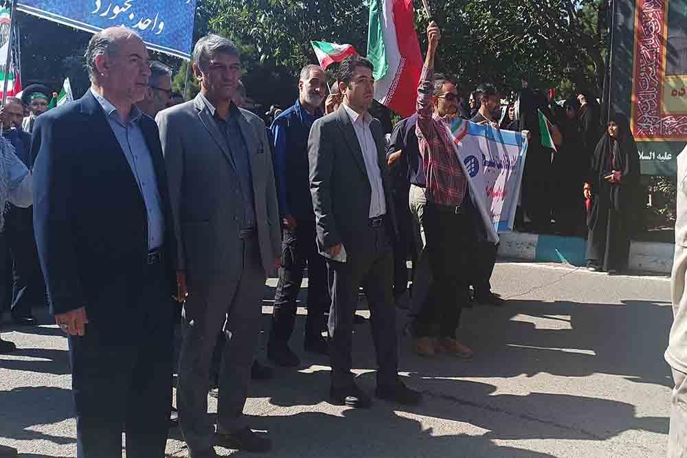 حضور کارکنان ارتباطات خراسان شمالی در رزمایش «اقتدار جان‌فدایان ایران»