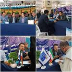 برپایی میز ارتباط مردمی اداره کل ارتباطات و فناوری اطلاعات استان خراسان شمالی در مصلی نماز جمعه شهرستان بجنورد