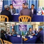برپایی میز ارتباط مردمی اداره کل ارتباطات و فناوری اطلاعات استان خراسان شمالی در مصلی نماز جمعه شهرستان بجنورد